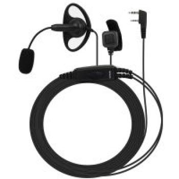 EEK020 Einstellbare Boom Mic D-Ring Ohrhörer Dual PTT Kenwood 2Pin
